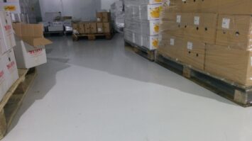 polyurethane flooring in a cold chamber